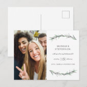 Wild Rosemary Botanical Wil je mijn bruidsmeisje z Uitnodiging Briefkaart (Voorkant / Achterkant)