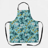 Wild roses and butterflies /pink/pale green/yellow schort (Voorkant)