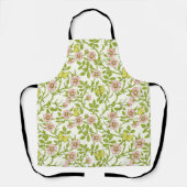 Wild roses and butterflies /pink/pale green/yellow schort (Voorkant)