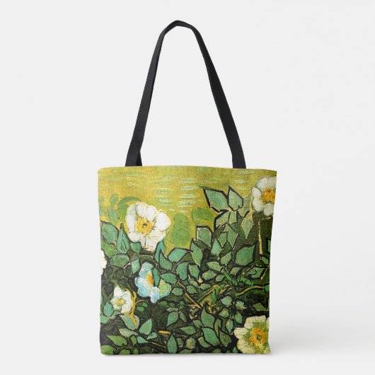 Wild Roses, famous painting by Van Gogh Tote Bag (Achterkant)