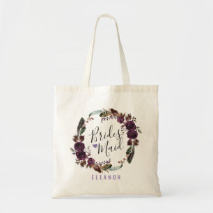 Wild Royal Bloom boeket   bruidsmeisje Tote Bag
