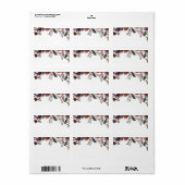 Wild Royal Bloom | Leeg gastadres Etiket (Full Sheet)