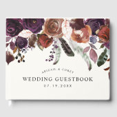 Wild Royal Bloom | Weddenschap Gastenboek (Voorkant)