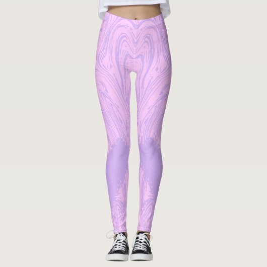 Wild Roze Dier Print Leggings (Voorkant)