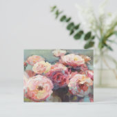 Wild Roze Roses Briefkaart (Staand voorkant)