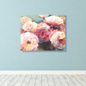 Wild Roze Roses Canvas Afdruk (Insitu (Houten vloer))