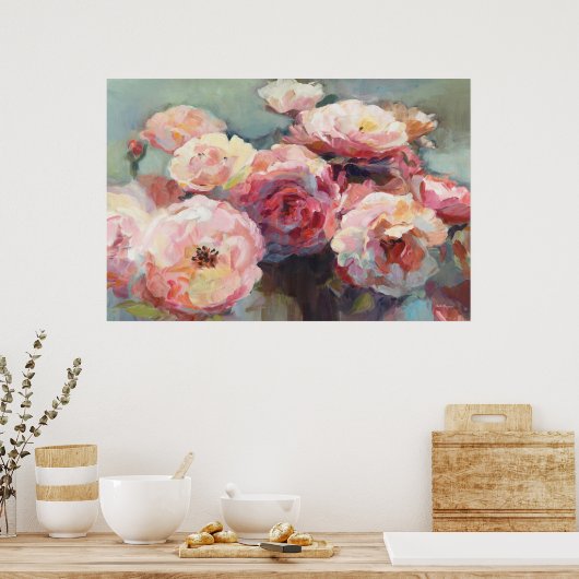 Wild Roze Roses Poster (Keuken)