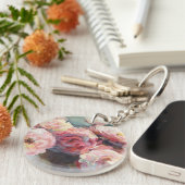 Wild Roze Roses Sleutelhanger (Voorkant Rechts)