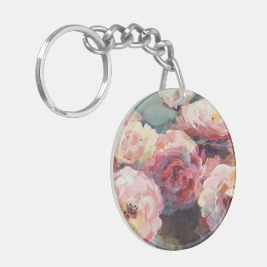 Wild Roze Roses Sleutelhanger (Voorkant Links)