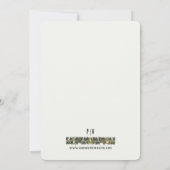 Wild Rozen Art Nouveau Lijst Uitnodiging (Achterkant)