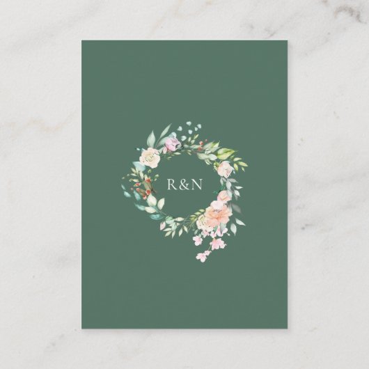 Wild Rozen Garland Weddenschap Dank je Plaatskaartje (Achterkant)