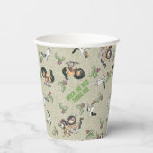 Wild Rumpus vakantiepatroon Papieren Bekers (Achterkant)