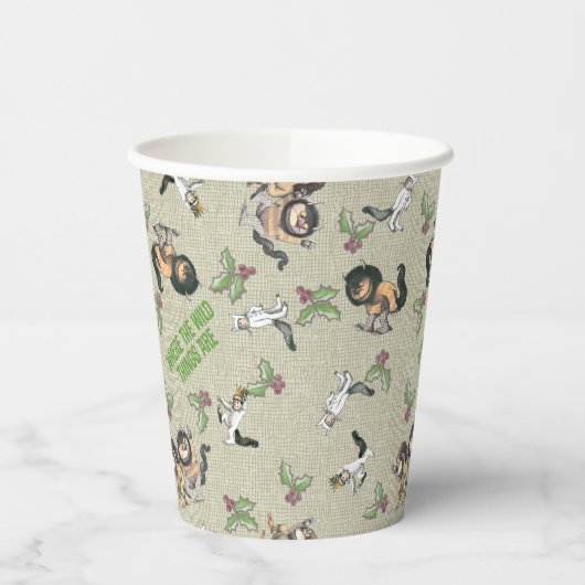 Wild Rumpus vakantiepatroon Papieren Bekers (Links)