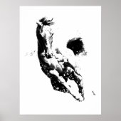 Wild Running Horse - Vrijheid Poster (Voorkant)