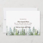 WILD | Rustige aanschafkaart met bomen Save The Date (Achterkant)