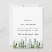 WILD | Rustige aanschafkaart met bomen Save The Date (Achterkant)