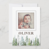 WILD | Rustige aanschafkaart met bomen Save The Date (Voorkant)