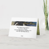 Wild Sable Island hengst Wenskaart Bedankkaart (Achterkant)