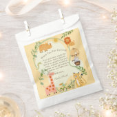 Wild Safari Adventure Awaits Baby Shower Bedankzakje (Geknipt)