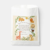 Wild Safari Adventure Awaits Baby Shower Bedankzakje (Voorkant)