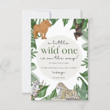 Wild Safari Adventures wachten op dit Baby shower