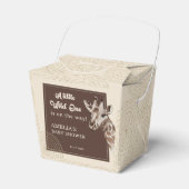 Wild Safari Animal Baby shower Bedankdoosjes (Voorkant Zijde)