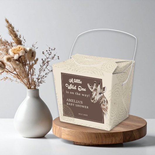 Wild Safari Animal Baby shower Bedankdoosjes