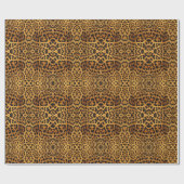 wild Safari animal cheetah girly leopard print Cadeaupapier (Vlak)