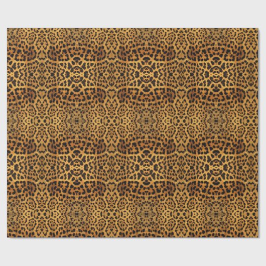 wild Safari animal cheetah girly leopard print Cadeaupapier (Vlak)