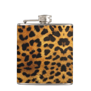 wild Safari animal cheetah girly leopard print Heupfles