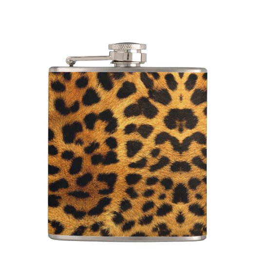 wild Safari animal cheetah girly leopard print Heupfles (Voorkant)