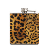 wild Safari animal cheetah girly leopard print Heupfles (Achterkant)