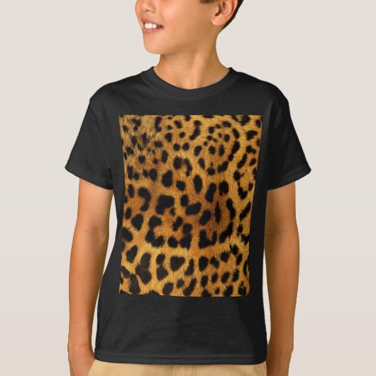 wild Safari animal cheetah girly leopard print T-shirt (Voorkant)