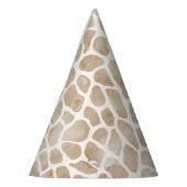 Wild Safari Animal Giraffe Print Feesthoedjes (Links)