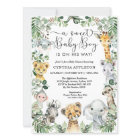 Wild Safari Animals Baby shower Oerwoud Greenery