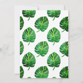 Wild Safari Animals Baby shower Uitnodiging (Achterkant)