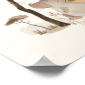 Wild Safari Animals Baby shower Welkomstteken Poster (Hoek)