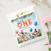 Wild Safari Animals Birthday Party Bedankzakje (Gezegeld)