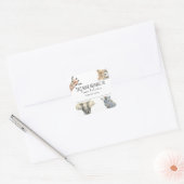 Wild Safari Animals - Dit boek behoort tot Vierkante Sticker (Envelop)
