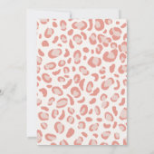 Wild Safari Animals Girl Baby shower Bedankkaart (Achterkant)