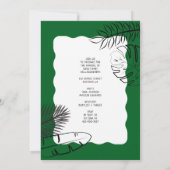 Wild Safari Animals Lijst Terracotta Baby shower Kaart (Achterkant)