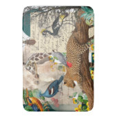 Wild Safari Animals Placemat Badmat (Voorkant Verticaal)