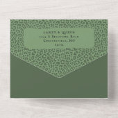 Wild Safari Big Cats die in één uitnodiging met el (Achterkant)