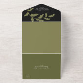 Wild Safari Big Cats Wedding All In One Uitnodiging (Buitenkant)