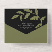 Wild Safari Big Cats Wedding All In One Uitnodiging (Achterkant)