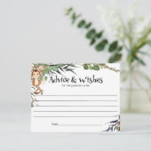 Wild Safari Dieren Advies en Wensen Kaart (Staand voorkant)