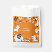 Wild safari dieren kinderen verjaardag bedankzakje (Voorkant)