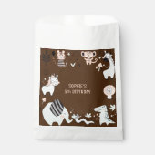 Wild safari dieren kinderen verjaardag bedankzakje (Voorkant)