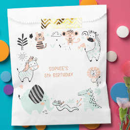 Wild safari dieren kinderen verjaardag bedankzakje