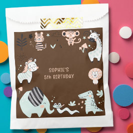 Wild safari dieren kinderen verjaardag bedankzakje